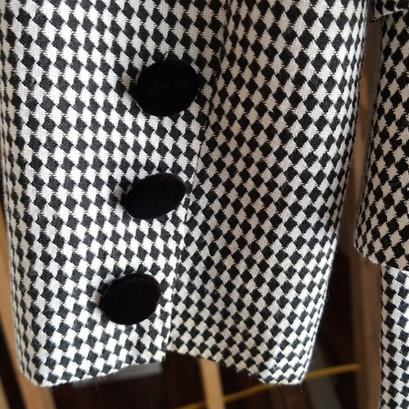 Black and white checkered pencil skirt w/matching - Picture 3 of 8